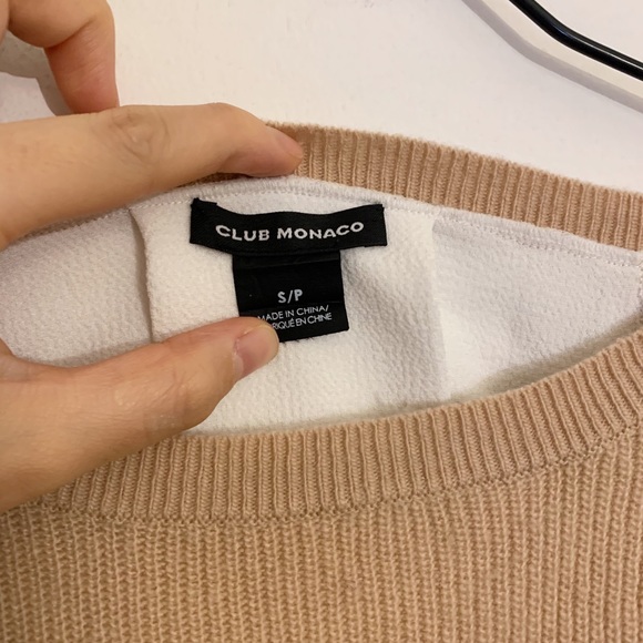 [Club Monaco] mixed media sweater - Picture 3 of 3